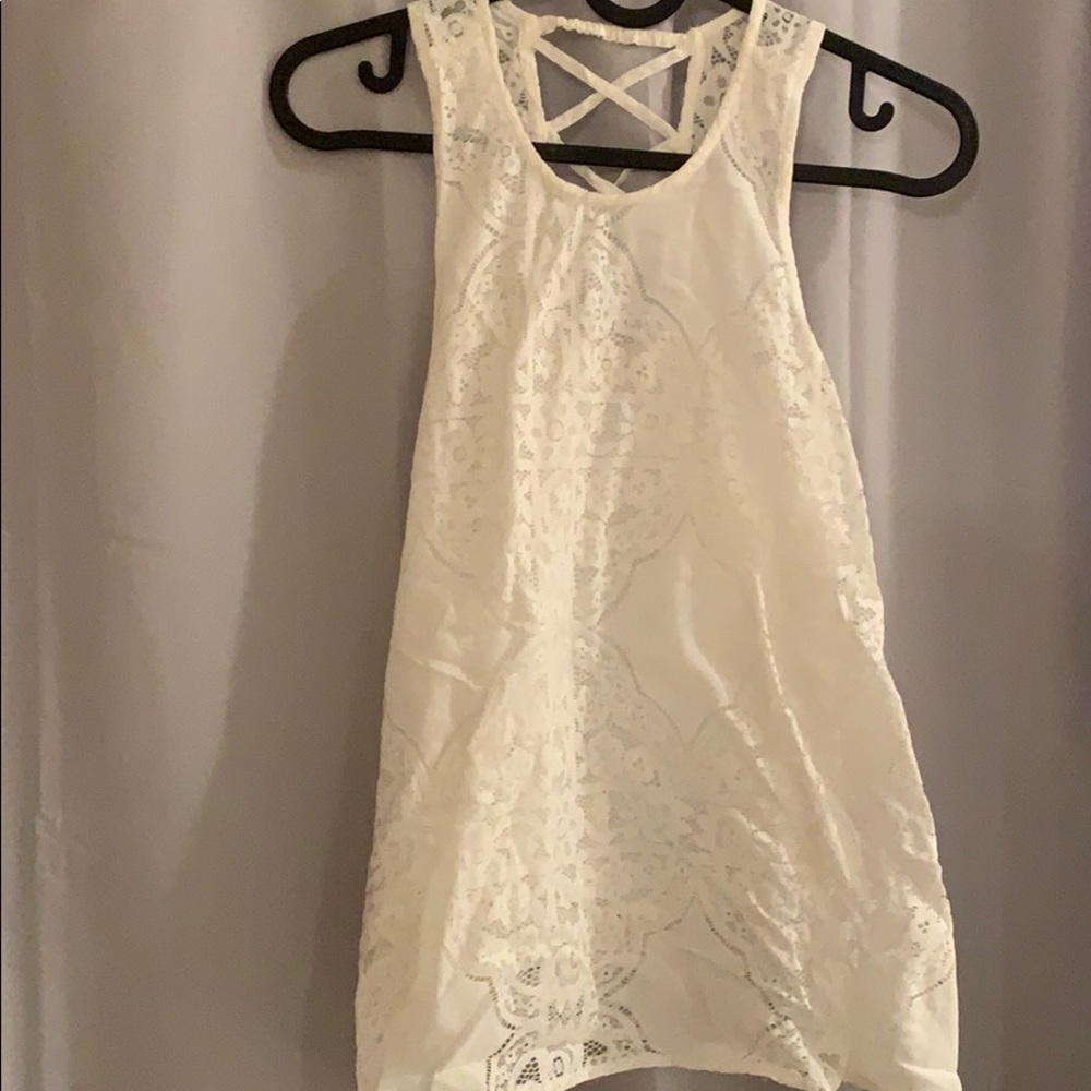 NWOT GORGEOUS WHITE LACE HOLLISTER TANK TOP